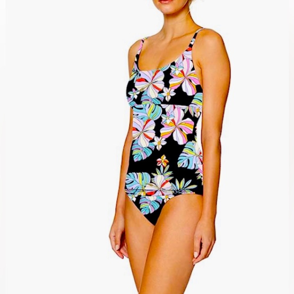 VGUC SPYDER 2pc cross back Tankini size L.